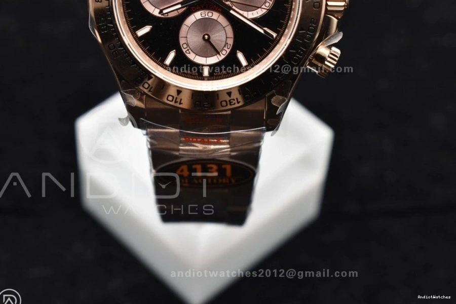 Best AllSeason Daytona RG RG QF Dial SH4130 on 1:1 V3 Bracelet 116505 Black Weight) 738 (Gain Edition 0128